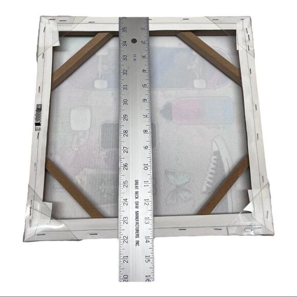 Starbucks Canvas Wall Art Skateboard Tik Tok Dorm Sneakers Rainbow Butterfly - Picture 4 of 6